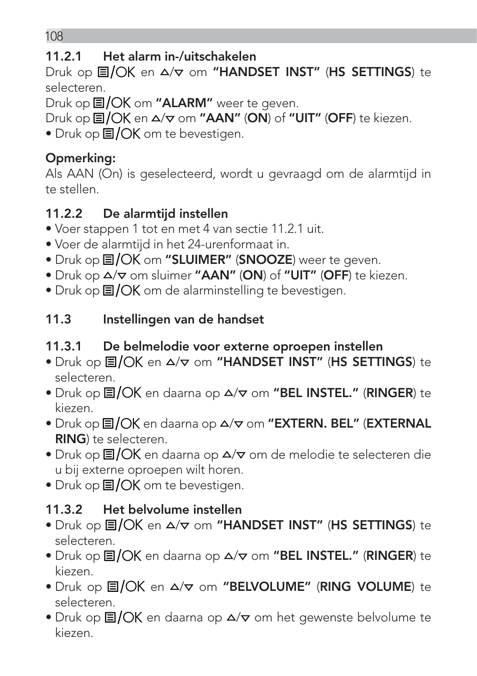 AEG Voxtel D555 User Manual | Page 108 / 120