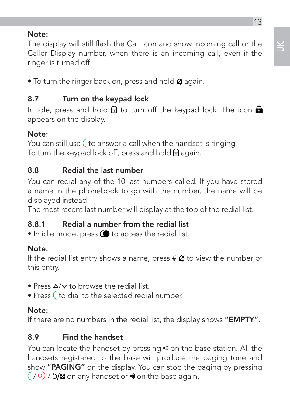 AEG Voxtel D555 User Manual | Page 13 / 120
