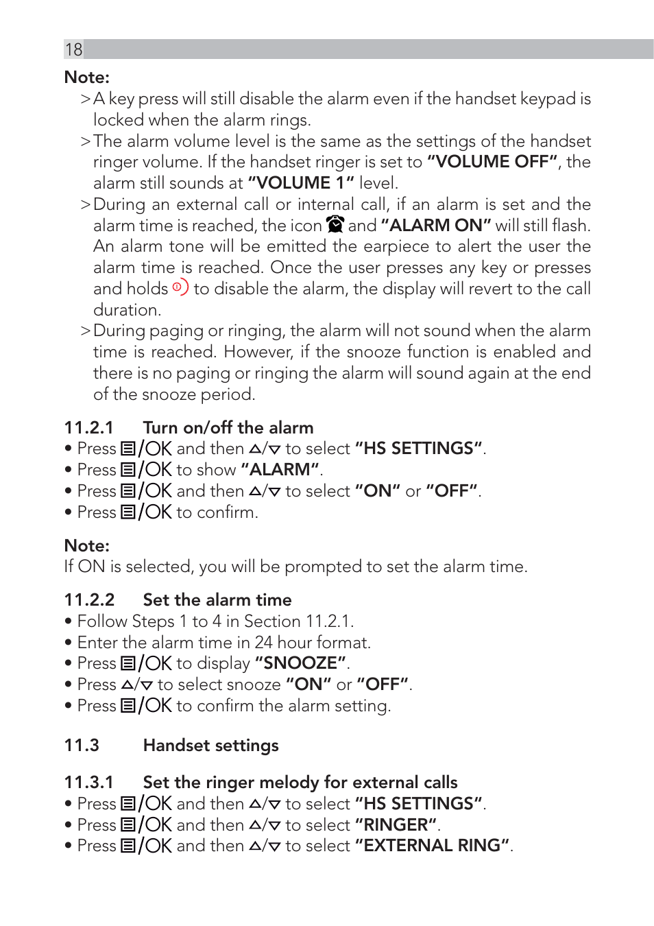 AEG Voxtel D555 User Manual | Page 18 / 120