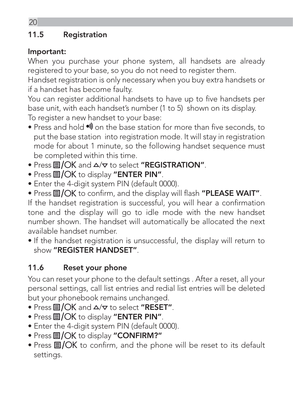 AEG Voxtel D555 User Manual | Page 20 / 120