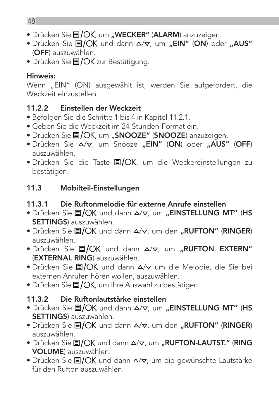 AEG Voxtel D555 User Manual | Page 48 / 120