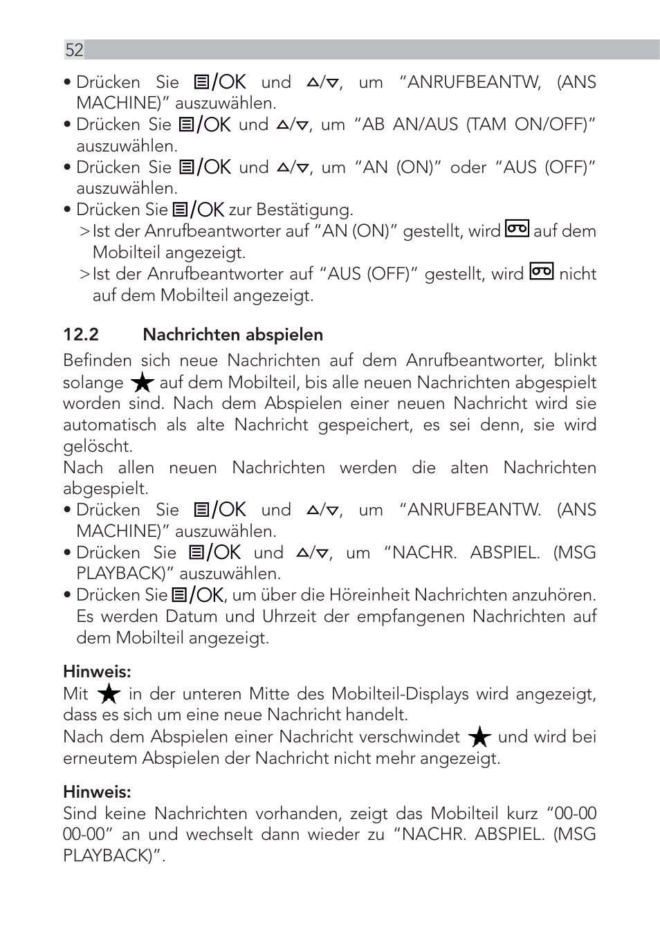 AEG Voxtel D555 User Manual | Page 52 / 120