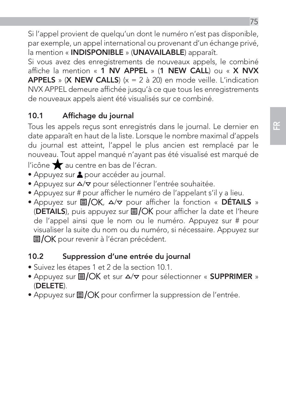 AEG Voxtel D555 User Manual | Page 75 / 120