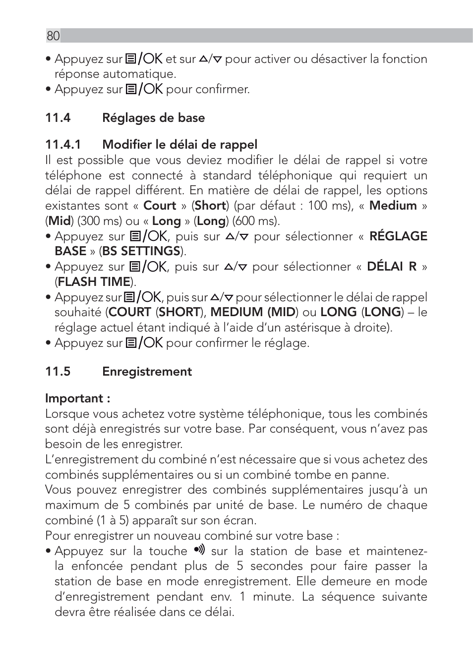 AEG Voxtel D555 User Manual | Page 80 / 120