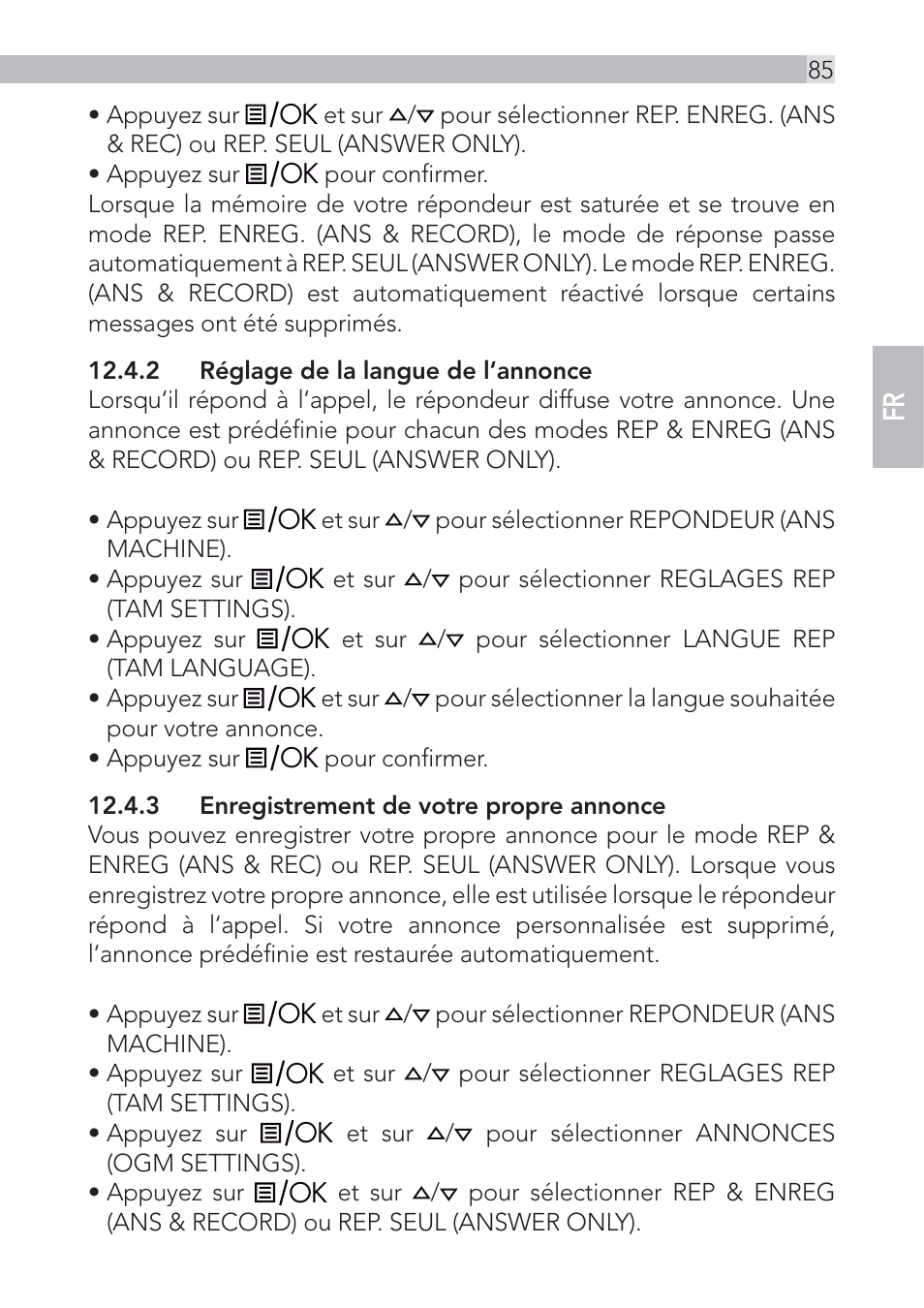 AEG Voxtel D555 User Manual | Page 85 / 120