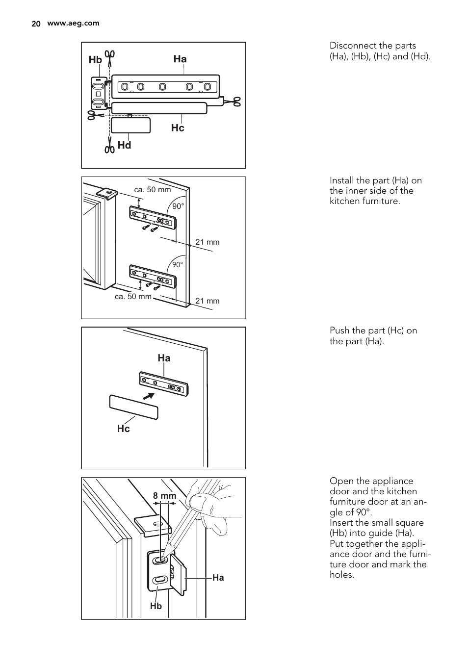AEG SCS51800F0 User Manual | Page 20 / 24