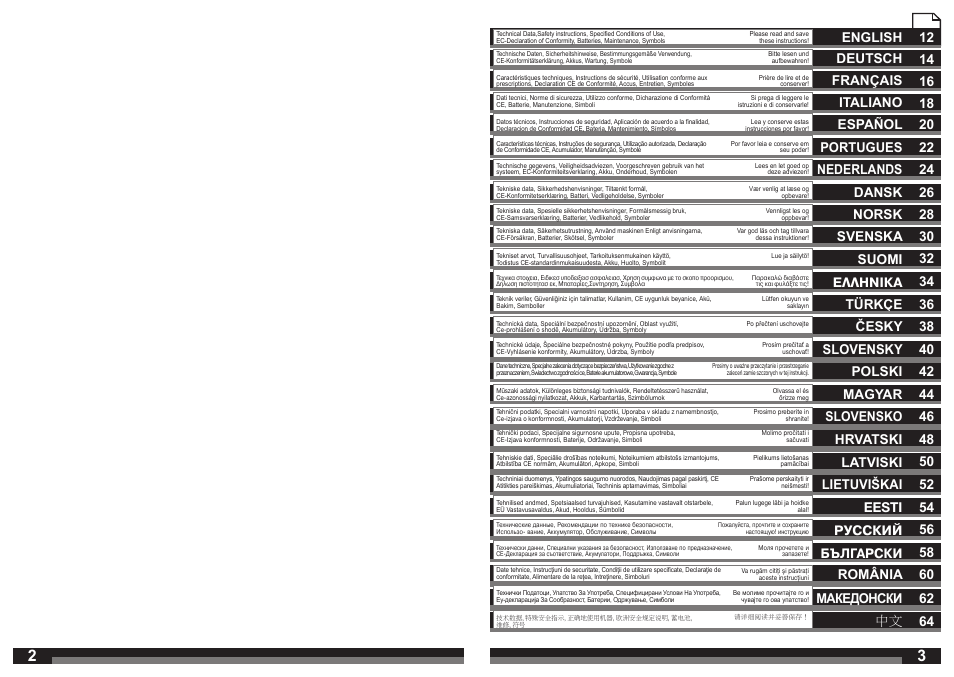 Slovensko 46, 64 македонски | AEG BSS 18C 12Z User Manual | Page 2 / 35