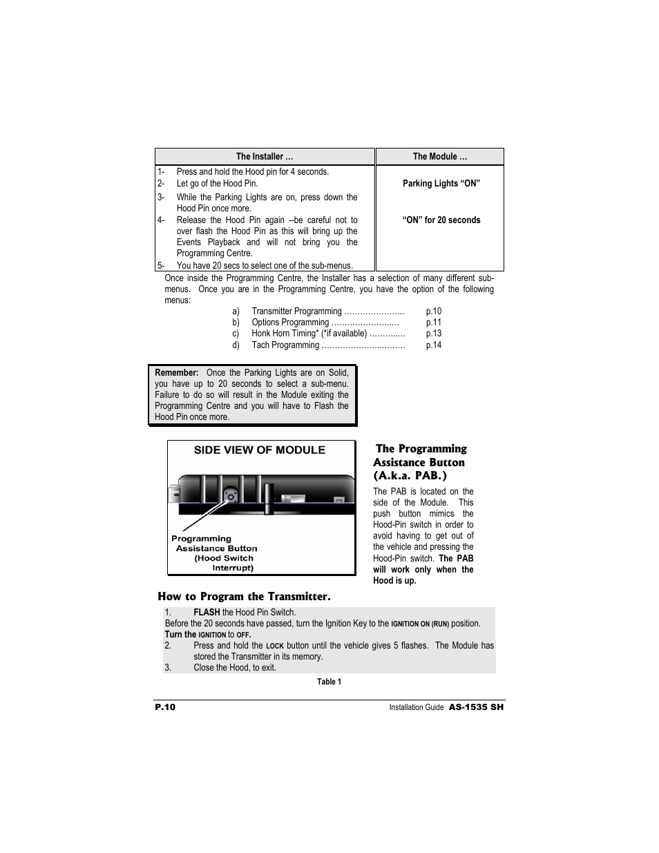 Autostart AS-1535 SH User Manual | Page 10 / 19