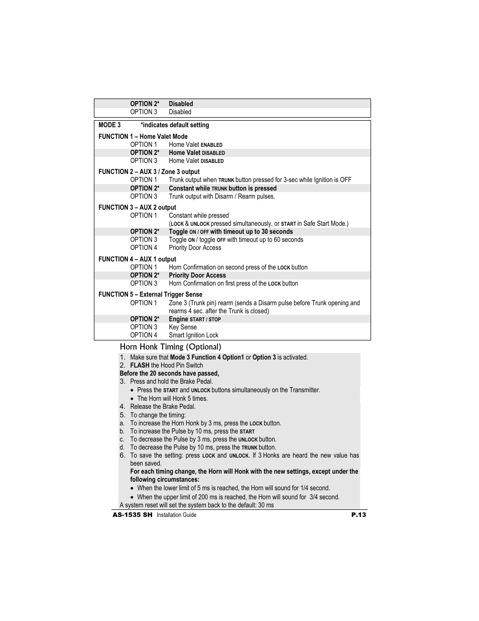 Autostart AS-1535 SH User Manual | Page 13 / 19