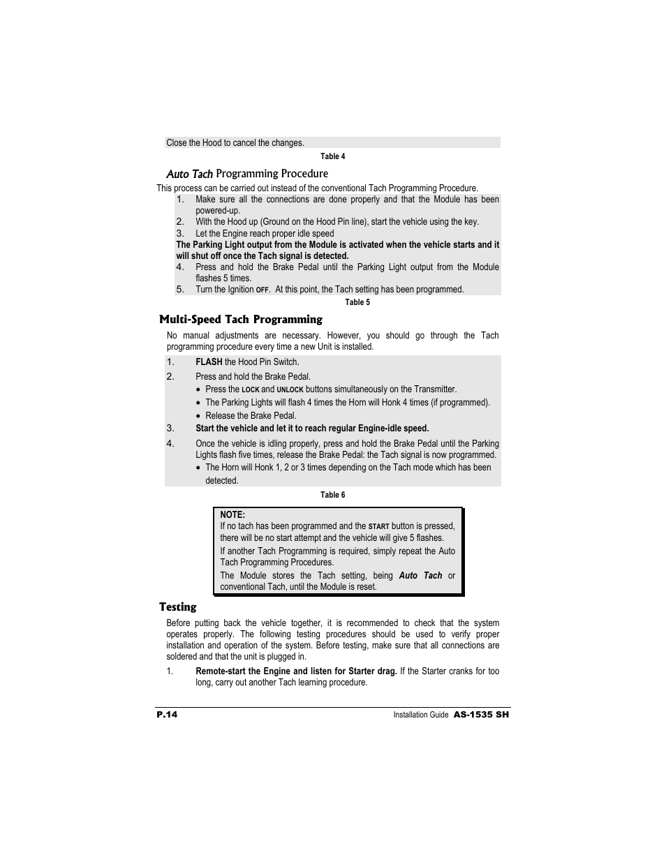 Autostart AS-1535 SH User Manual | Page 14 / 19