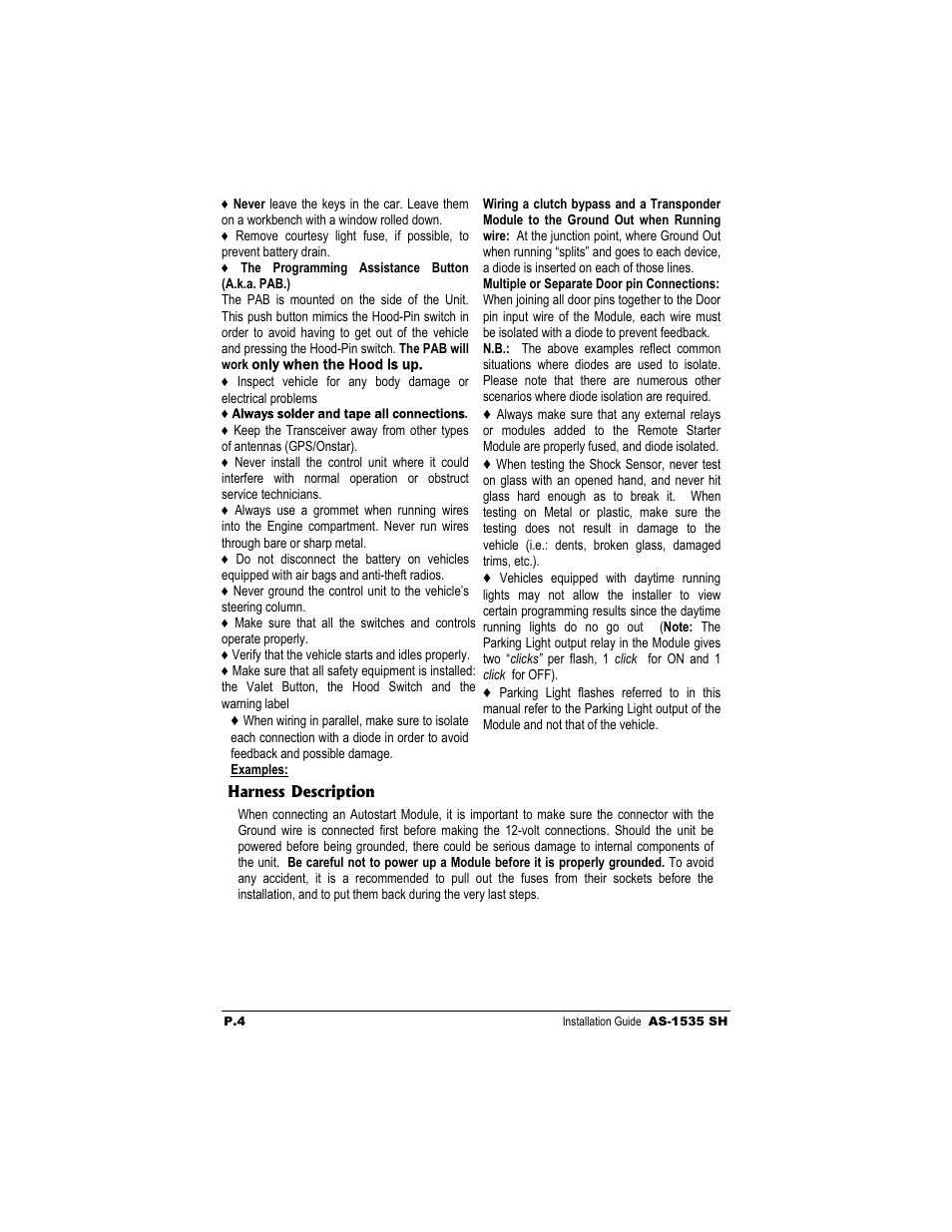 Autostart AS-1535 SH User Manual | Page 4 / 19