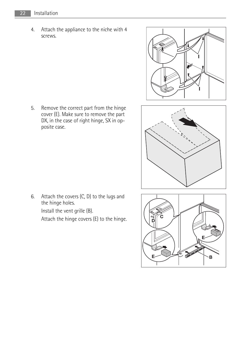 AEG SCS51810S0 User Manual | Page 22 / 28