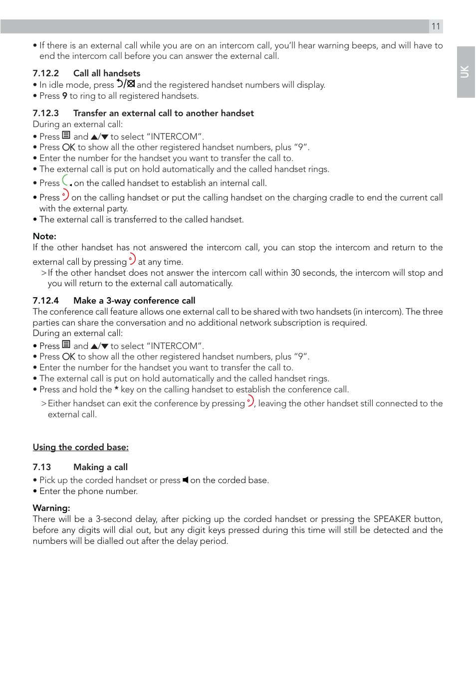 AEG Voxtel S110 combo User Manual | Page 11 / 24