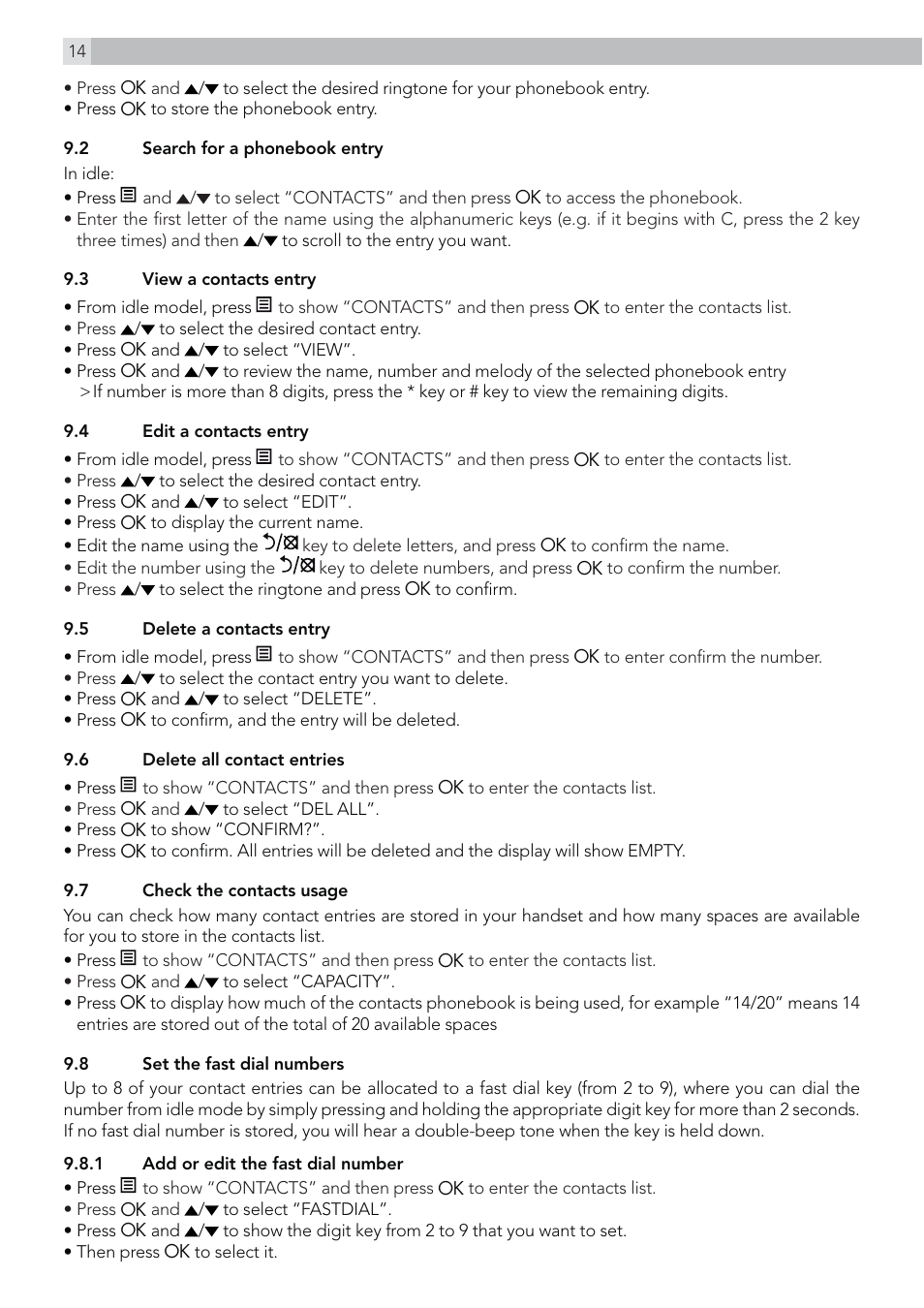 AEG Voxtel S110 combo User Manual | Page 14 / 24