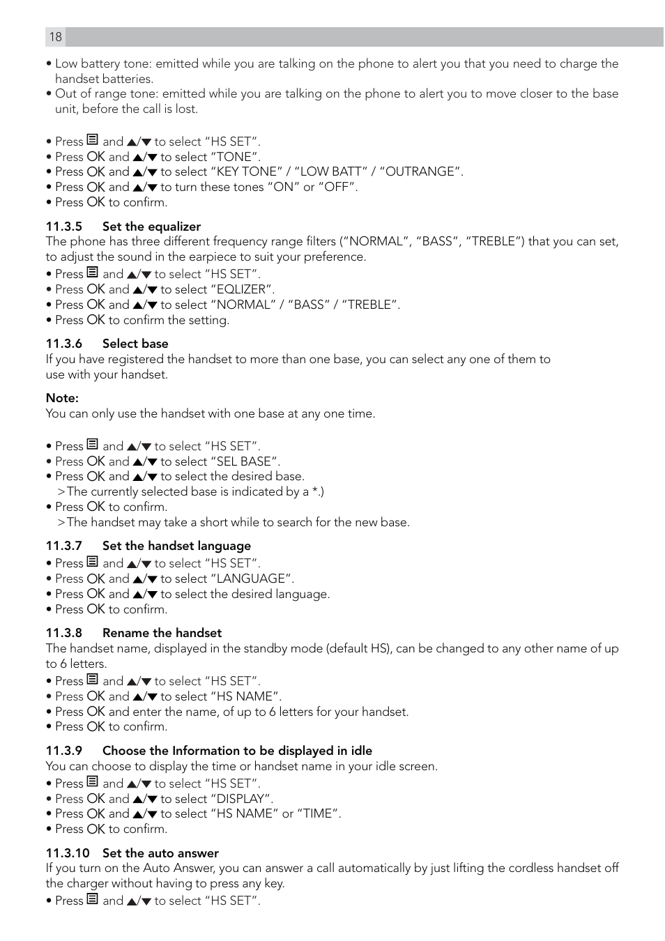AEG Voxtel S110 combo User Manual | Page 18 / 24