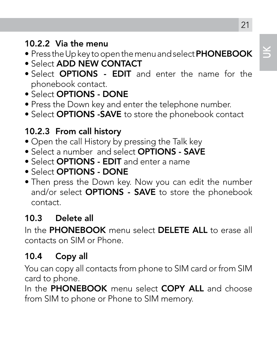 AEG Voxtel M300 User Manual | Page 21 / 38