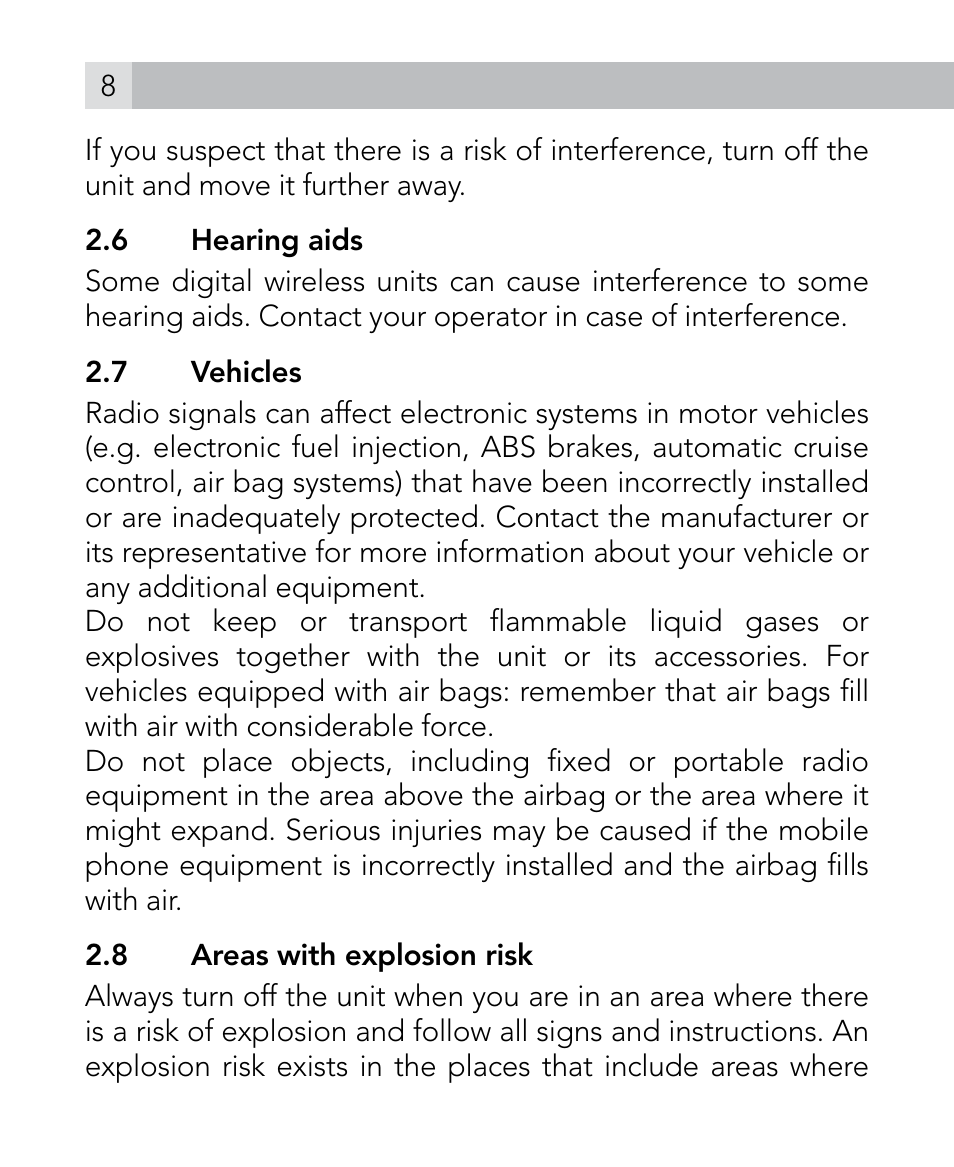 AEG Voxtel M300 User Manual | Page 8 / 38