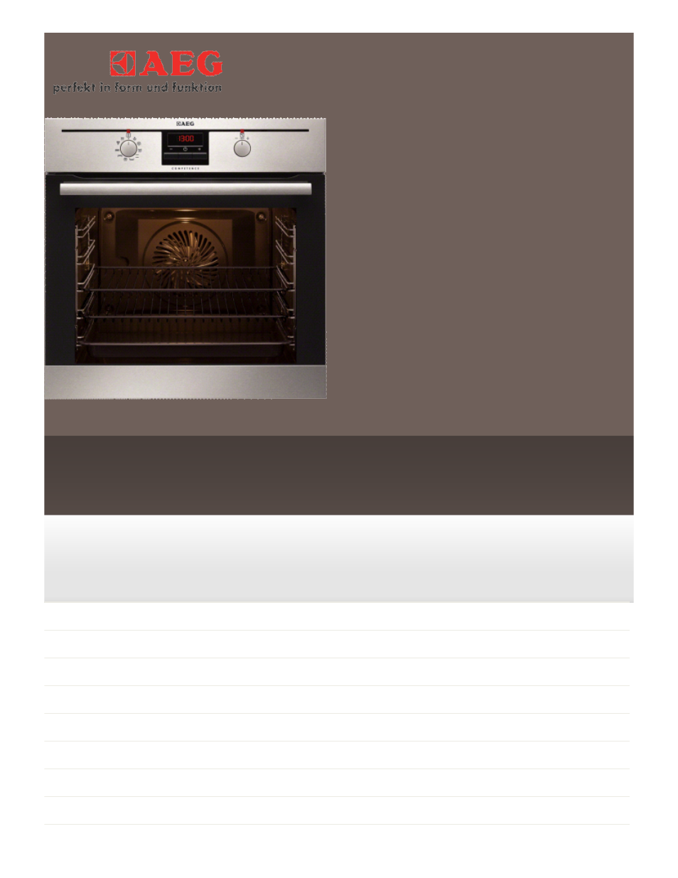 AEG BE5304001B User Manual | 2 pages