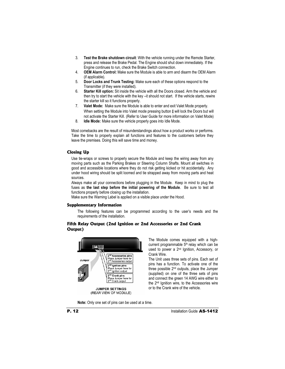 Autostart AS-1412 User Manual | Page 12 / 14