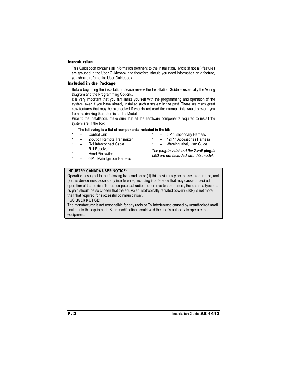 Autostart AS-1412 User Manual | Page 2 / 14