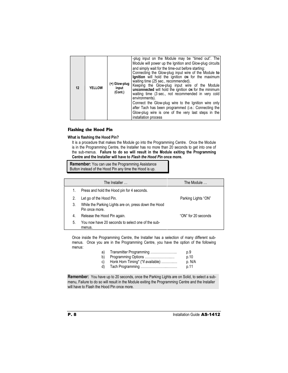 Autostart AS-1412 User Manual | Page 8 / 14