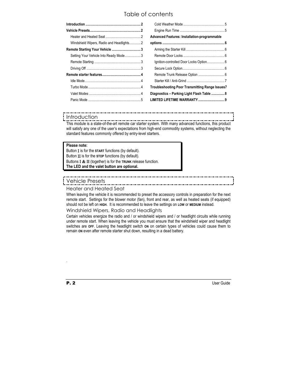 Autostart AS-1252 User Manual | Page 2 / 9