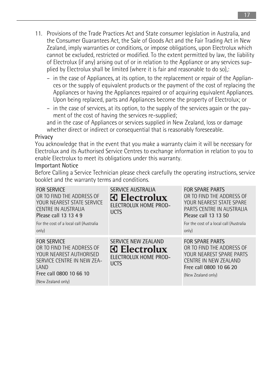 AEG HK634030FB User Manual | Page 17 / 20