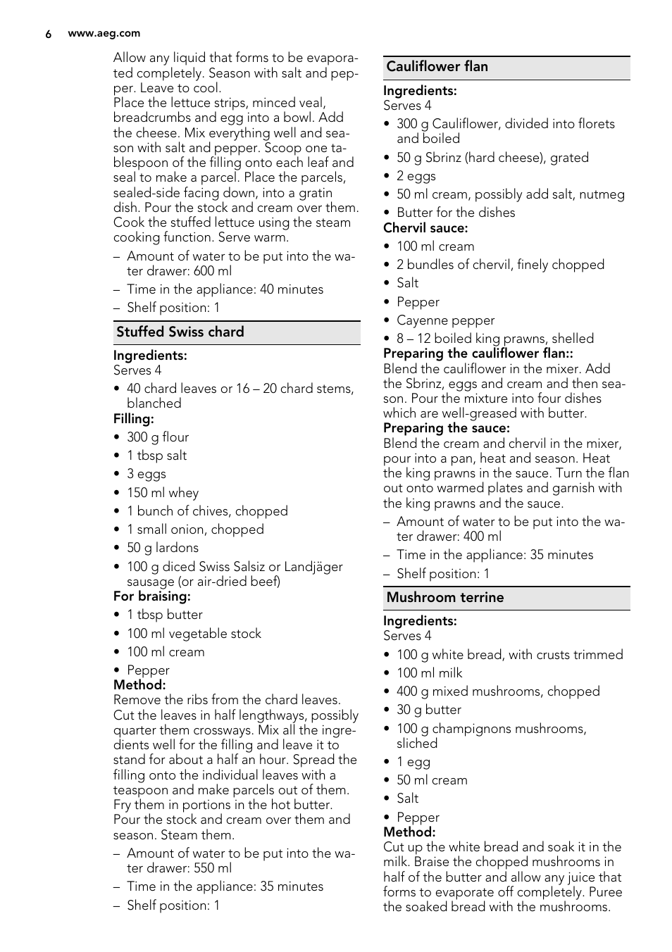 AEG KE8404001M User Manual | Page 6 / 12