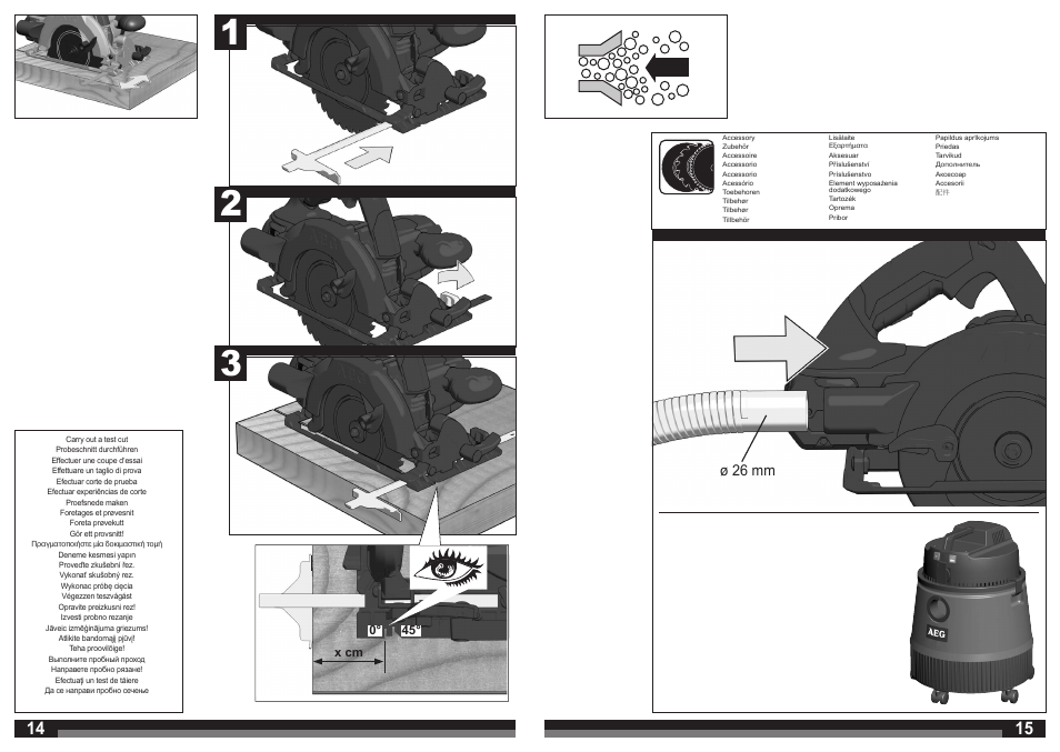Ø 26 mm | AEG BKS 18 User Manual | Page 8 / 41