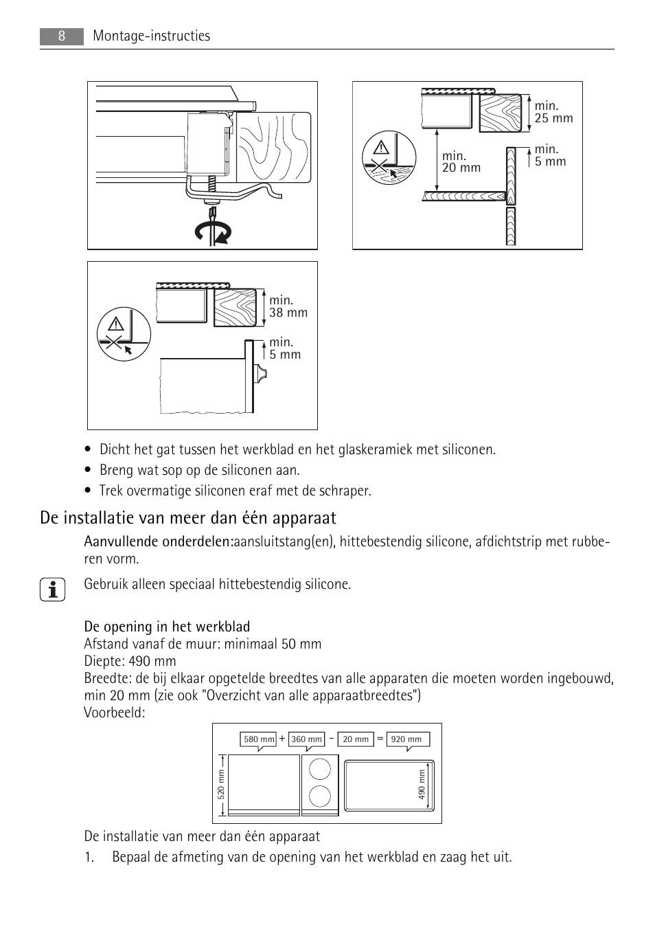 De installatie van meer dan één apparaat | AEG HC411520GB User Manual | Page 8 / 76