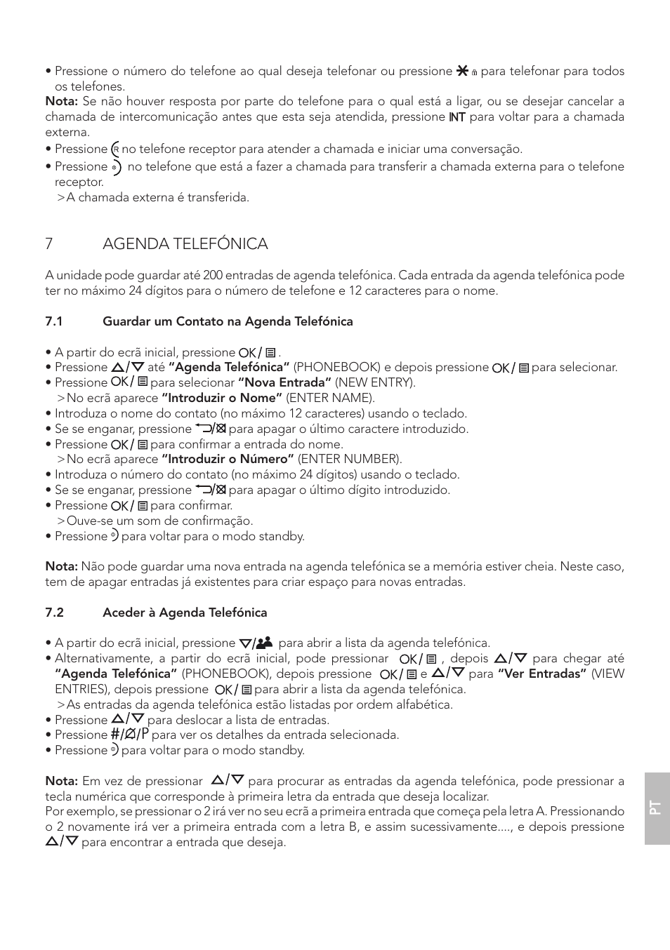 7agenda telefónica | AEG Boomerang User Manual | Page 107 / 112