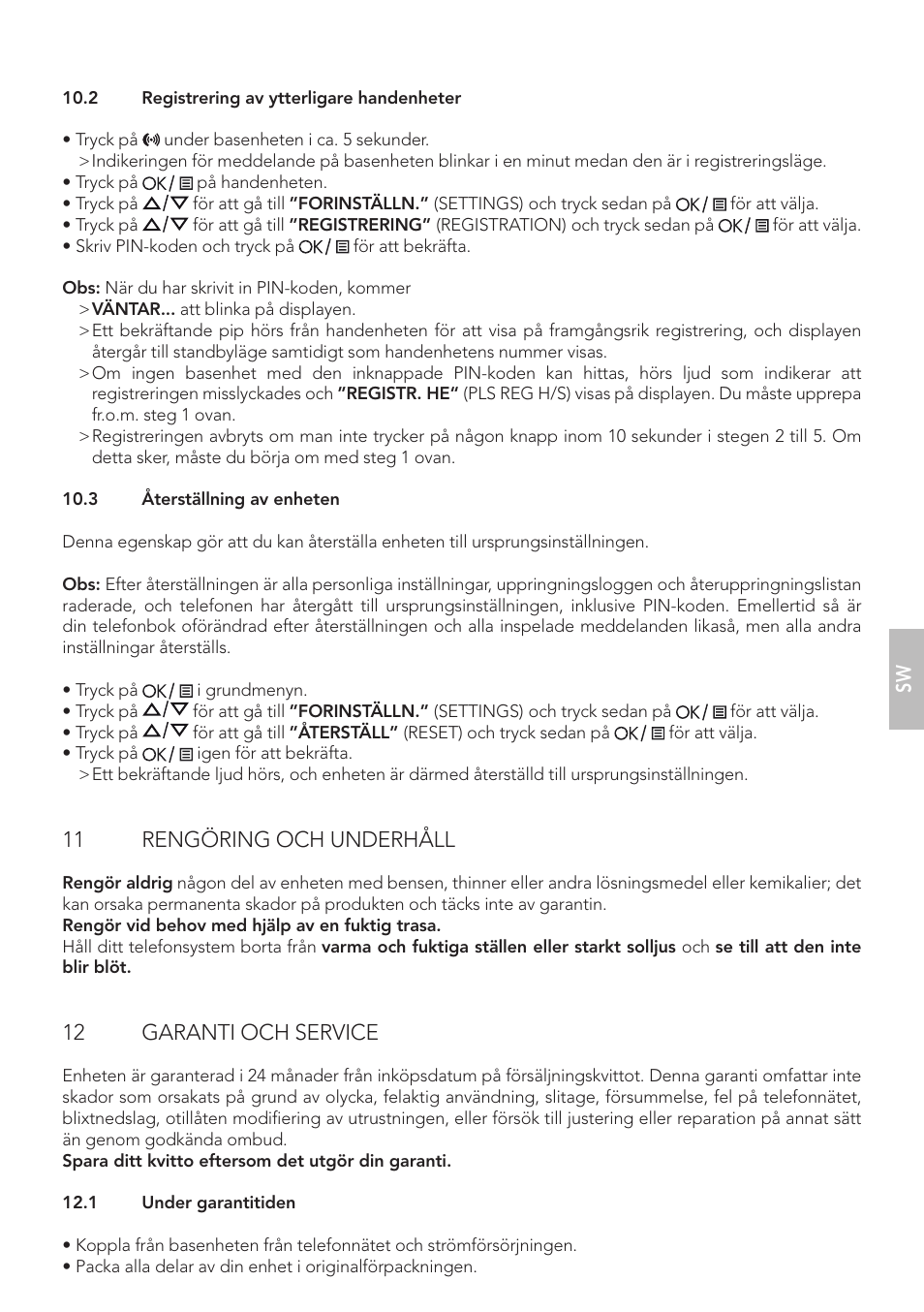 11 rengöring och underhåll, 12 garanti och service | AEG Boomerang User Manual | Page 65 / 112