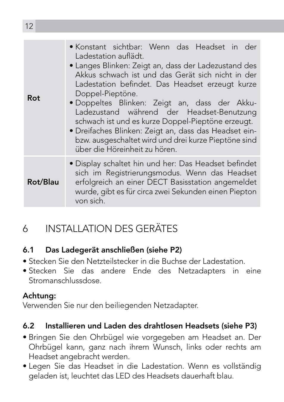 6installation des gerätes | AEG Voxtel roam User Manual | Page 12 / 60
