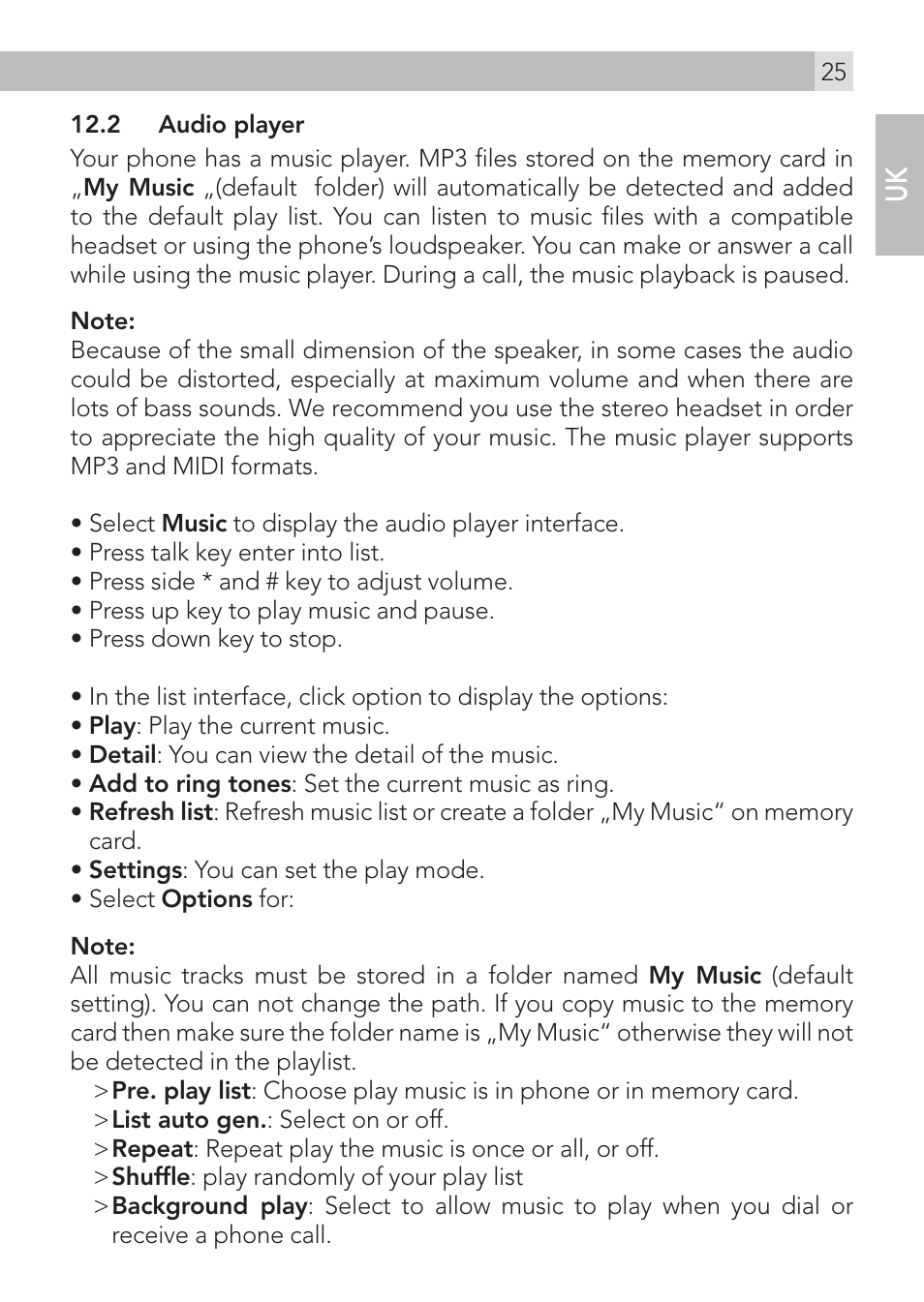 AEG Voxtel M400 User Manual | Page 25 / 40