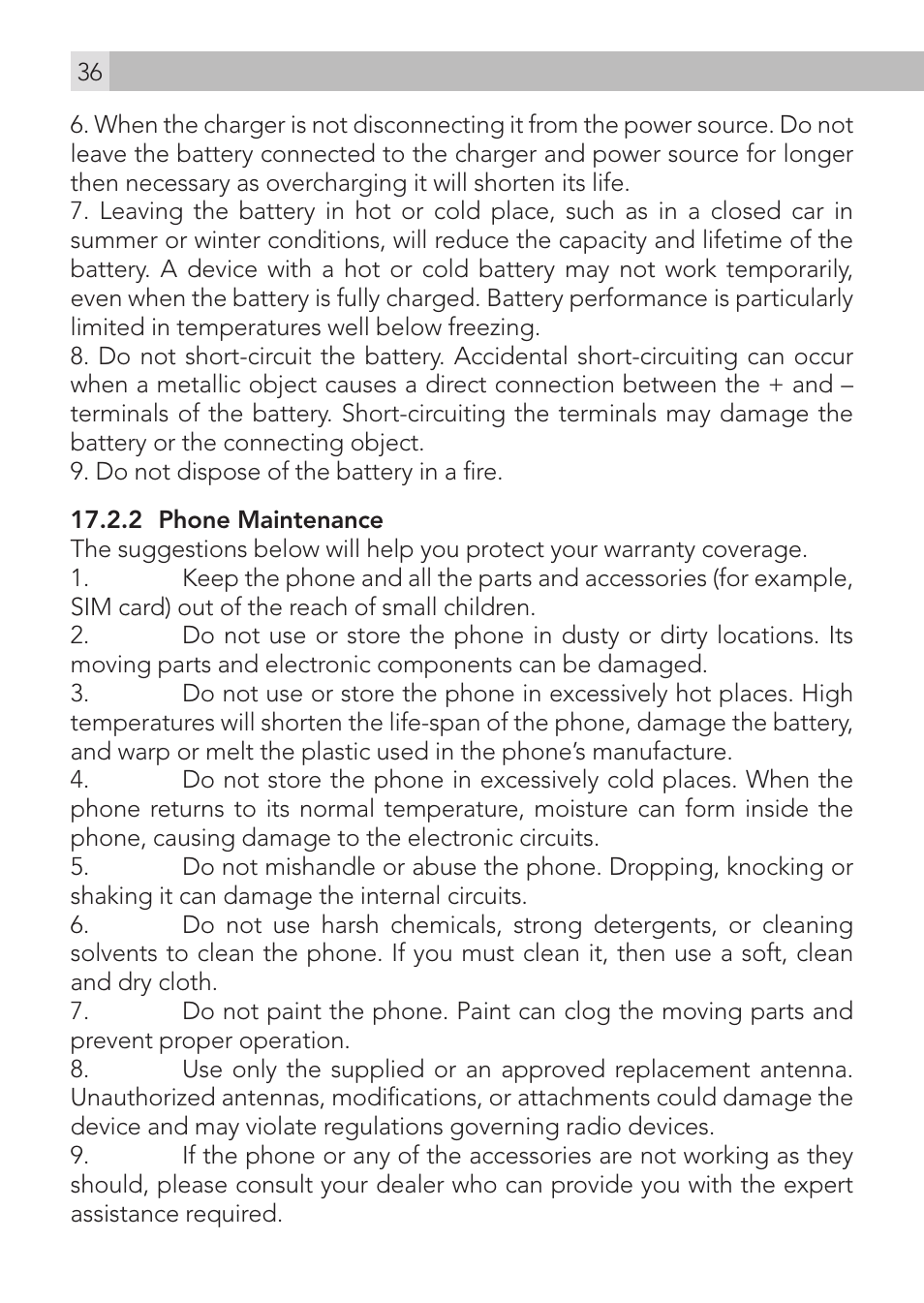 AEG Voxtel M400 User Manual | Page 36 / 40