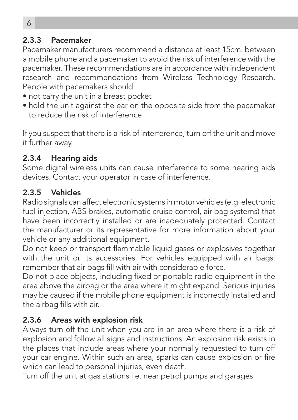 AEG Voxtel M400 User Manual | Page 6 / 40