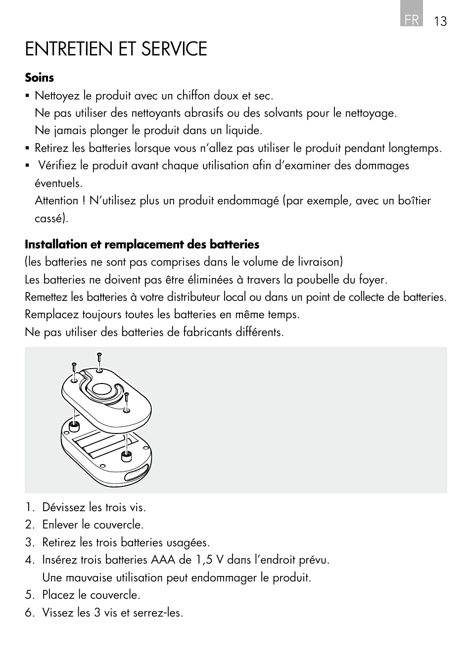 Entretien et service | AEG Light Bulb Longlife User Manual | Page 13 / 40