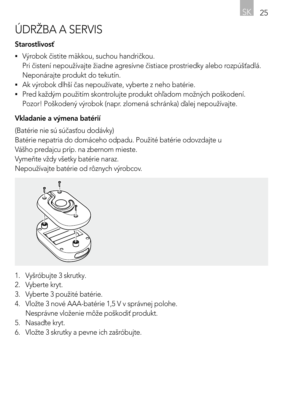 Údržba a servis | AEG Light Bulb Longlife User Manual | Page 25 / 40