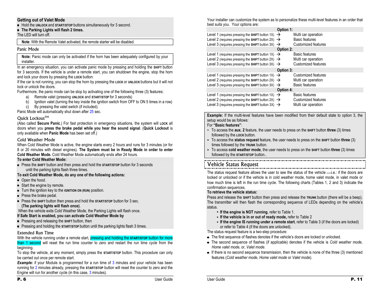 Yehicle status request, Vehicle status request | Autostart AS-2370 User Manual | Page 6 / 8