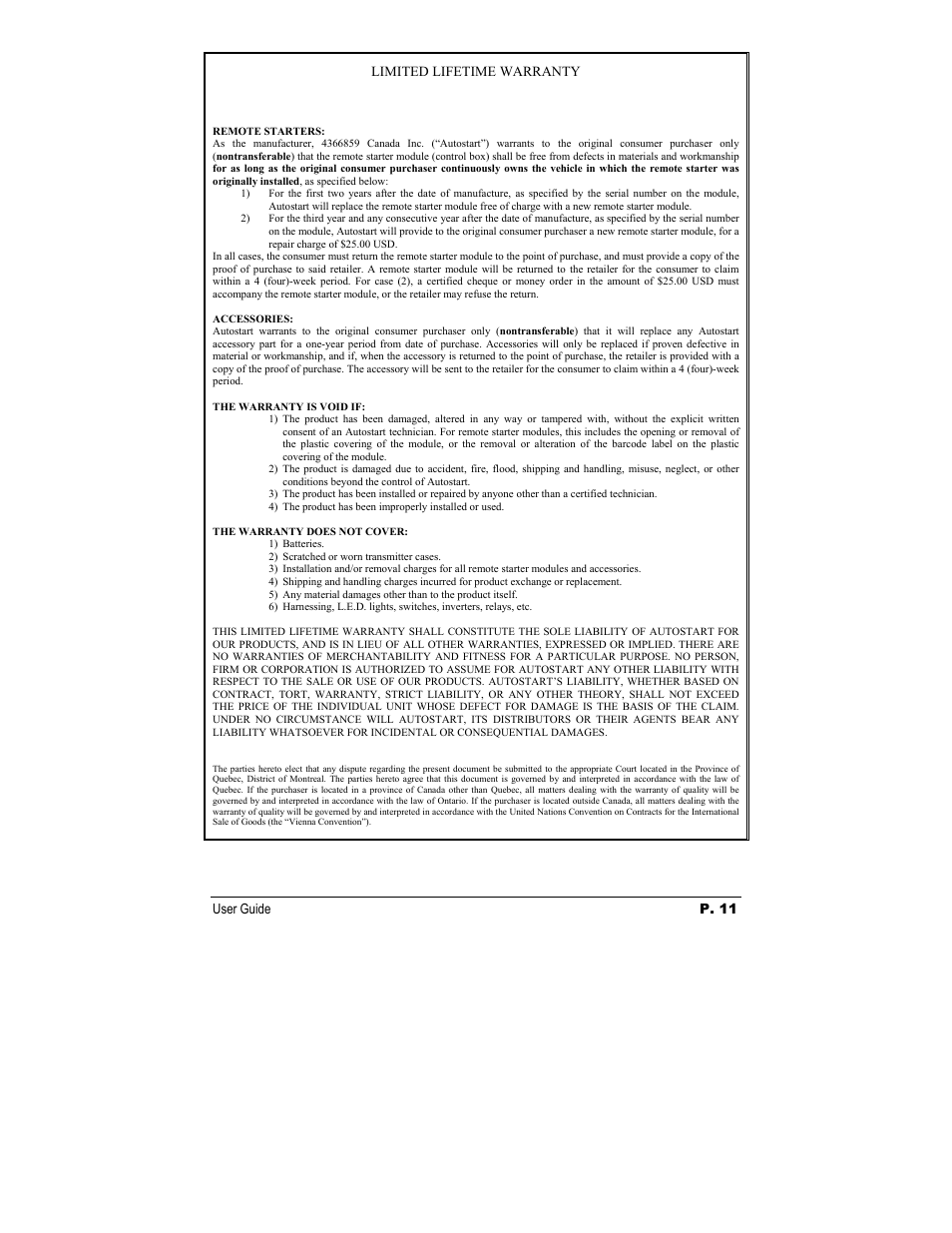 Autostart AS-1452v User Manual | Page 11 / 11