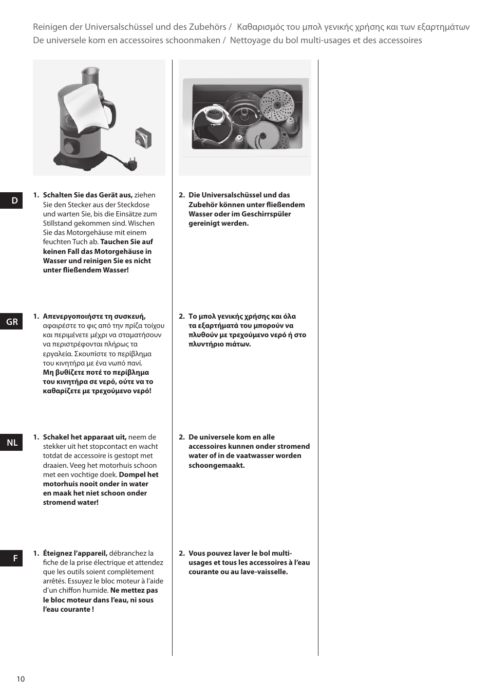 Dgr nl f | AEG FP5200 User Manual | Page 10 / 28