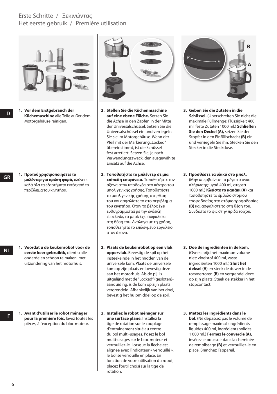 AEG FP5200 User Manual | Page 6 / 28