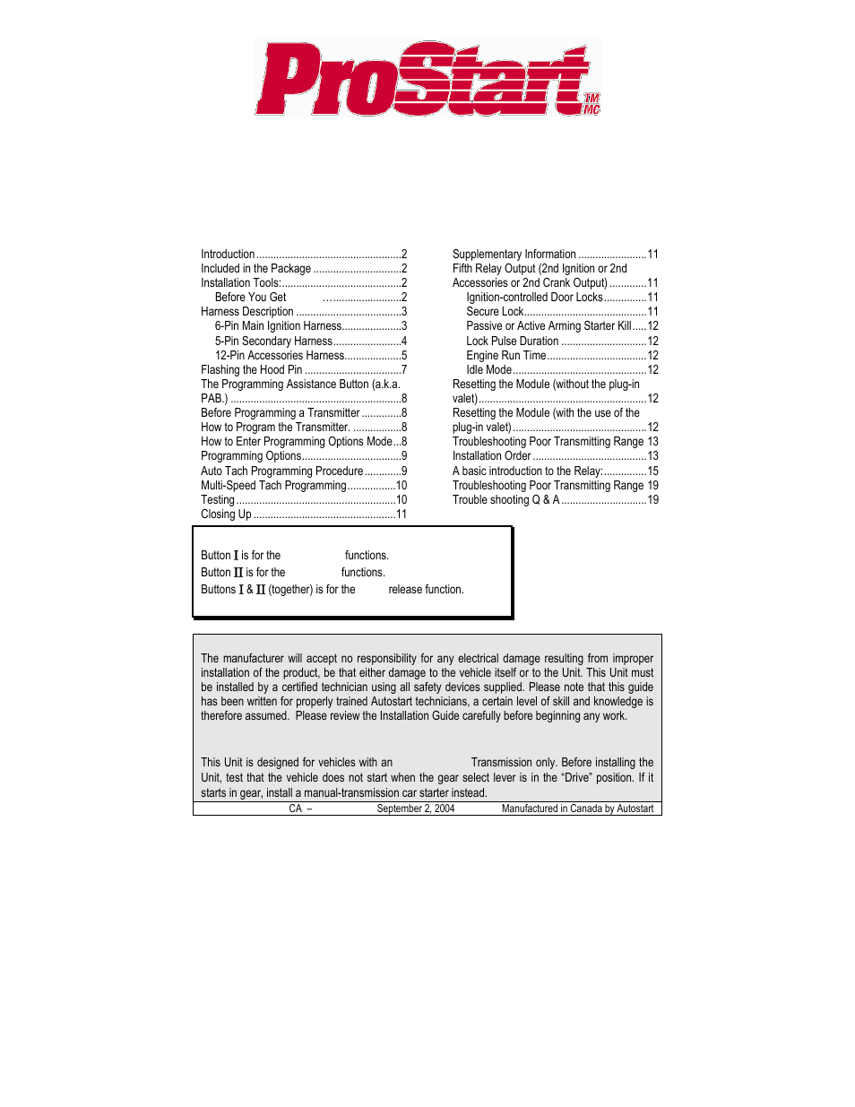 Autostart CT-3200 User Manual | 21 pages