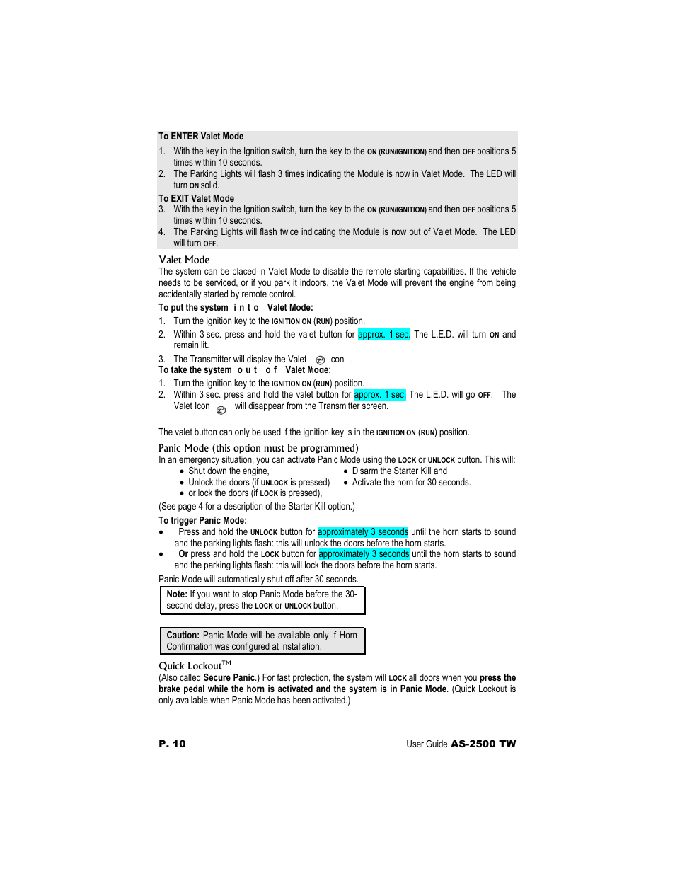 Autostart AS-2500 TW User Manual | Page 10 / 14