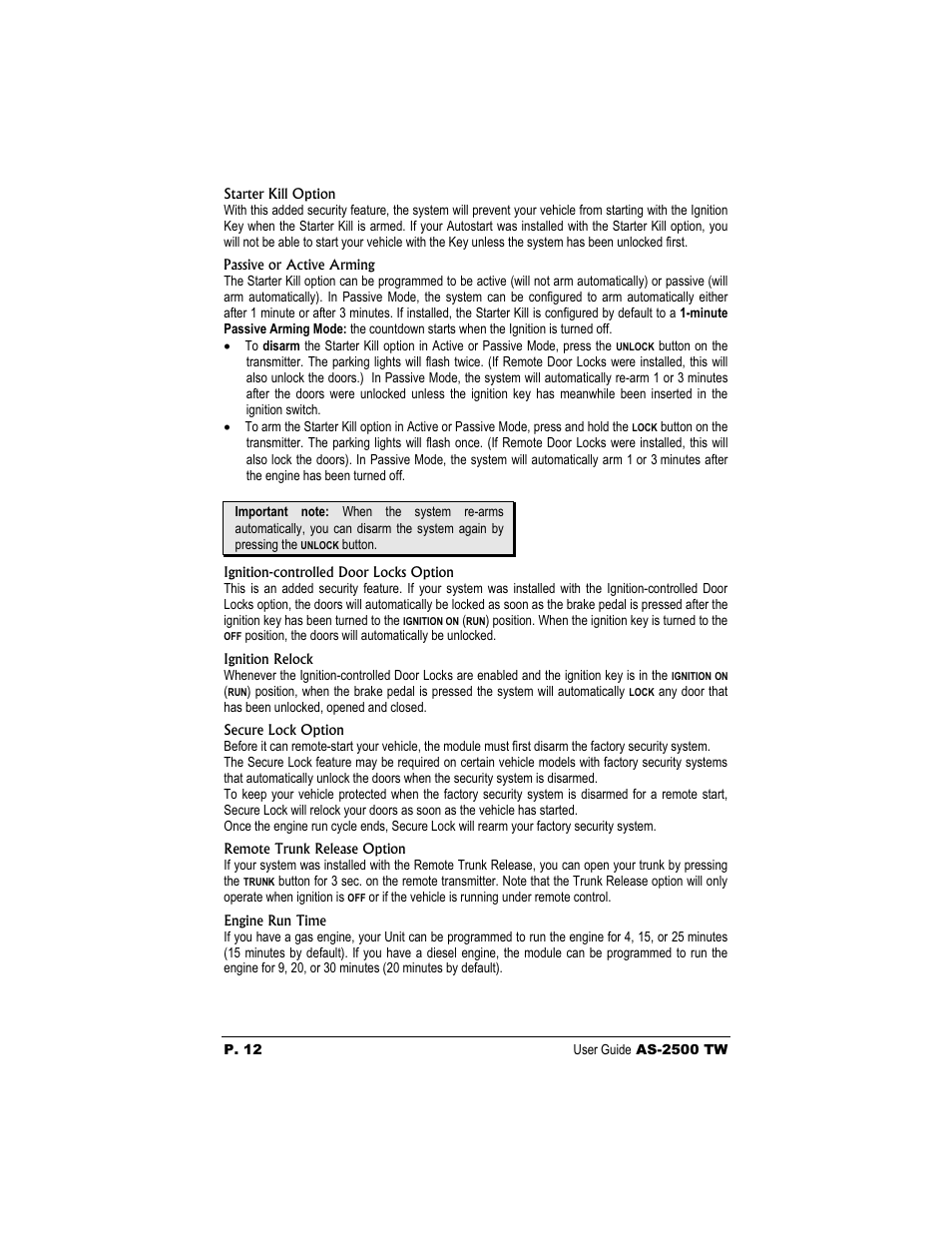 Autostart AS-2500 TW User Manual | Page 12 / 14