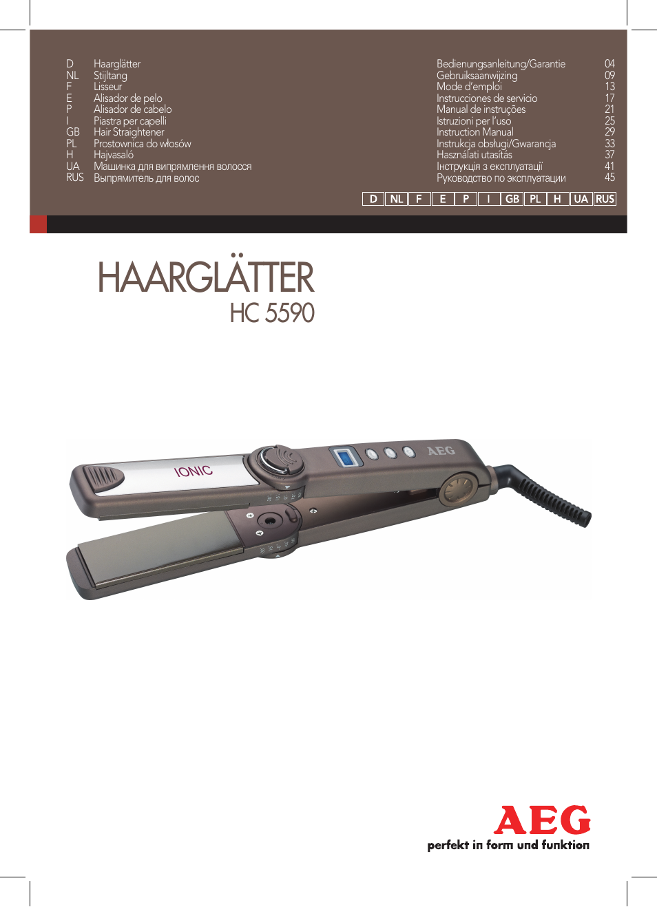 AEG HC 5590 User Manual | 50 pages