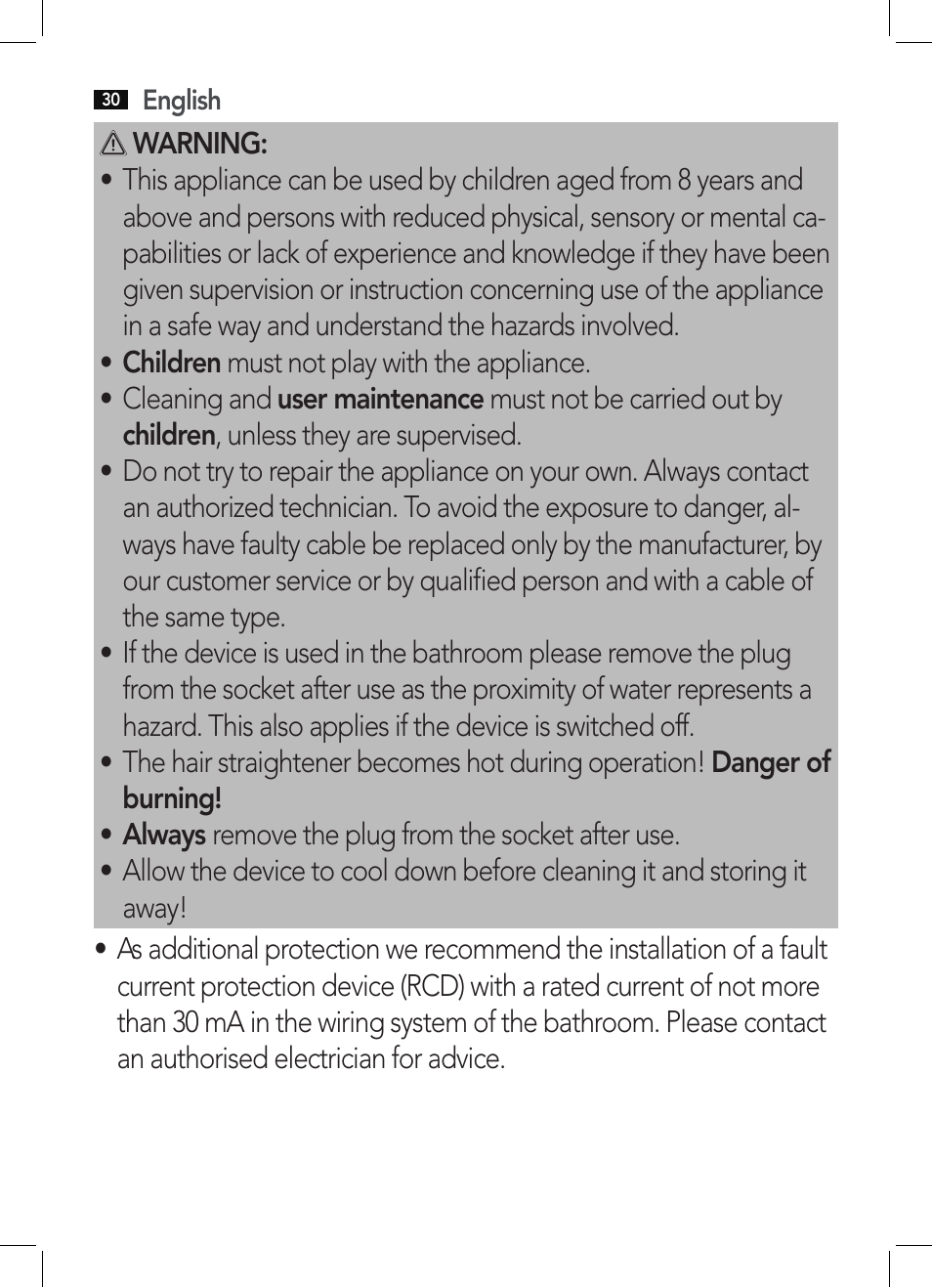 AEG HC 5590 User Manual | Page 30 / 50