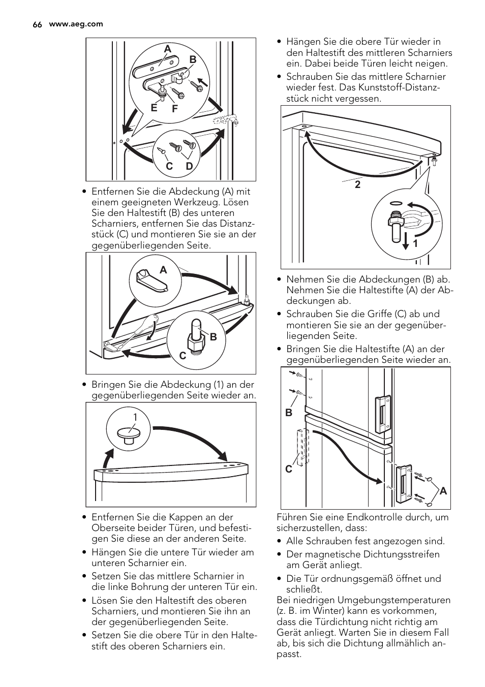 AEG S53400CSW0 User Manual | Page 66 / 68