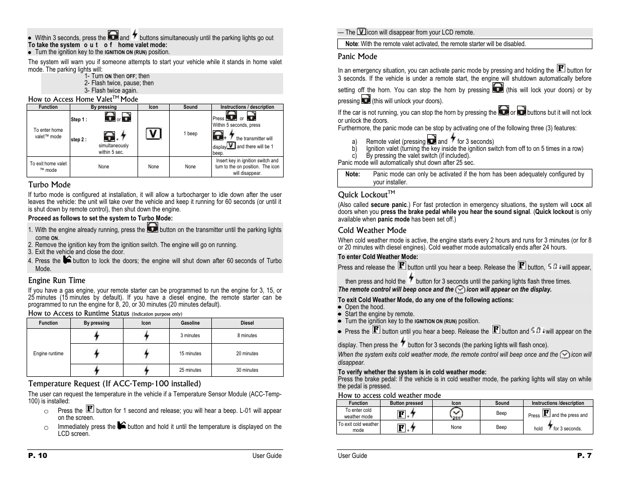 Thele | Autostart Two-way 6-Button LCD Automatic Transmission Remote Starter User User Manual | Page 7 / 8