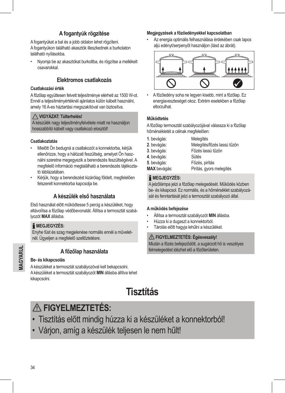 Tisztítás | AEG MC 4461 BT wei User Manual | Page 34 / 48